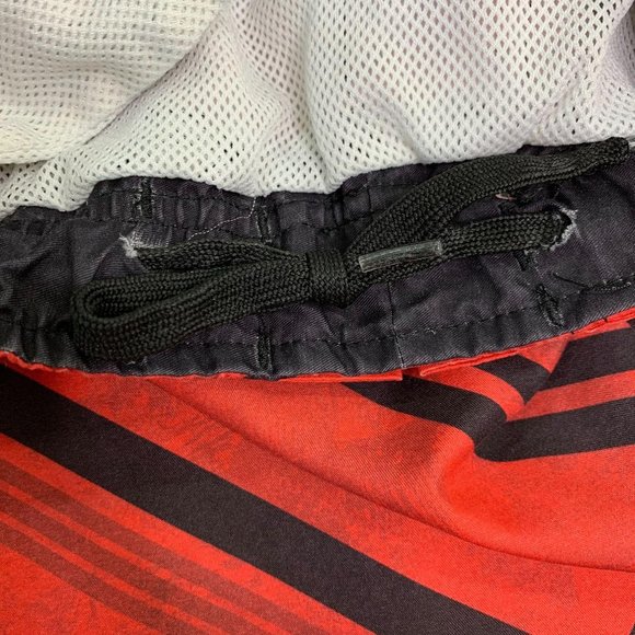 Boy's Joe Boxer Swim Trunks Red Black Sz L 10/12 - Picture 4 of 9